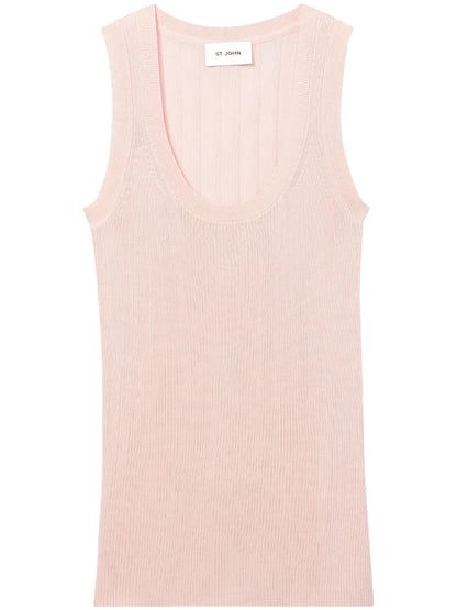 Scoop-Neck Knitted Top