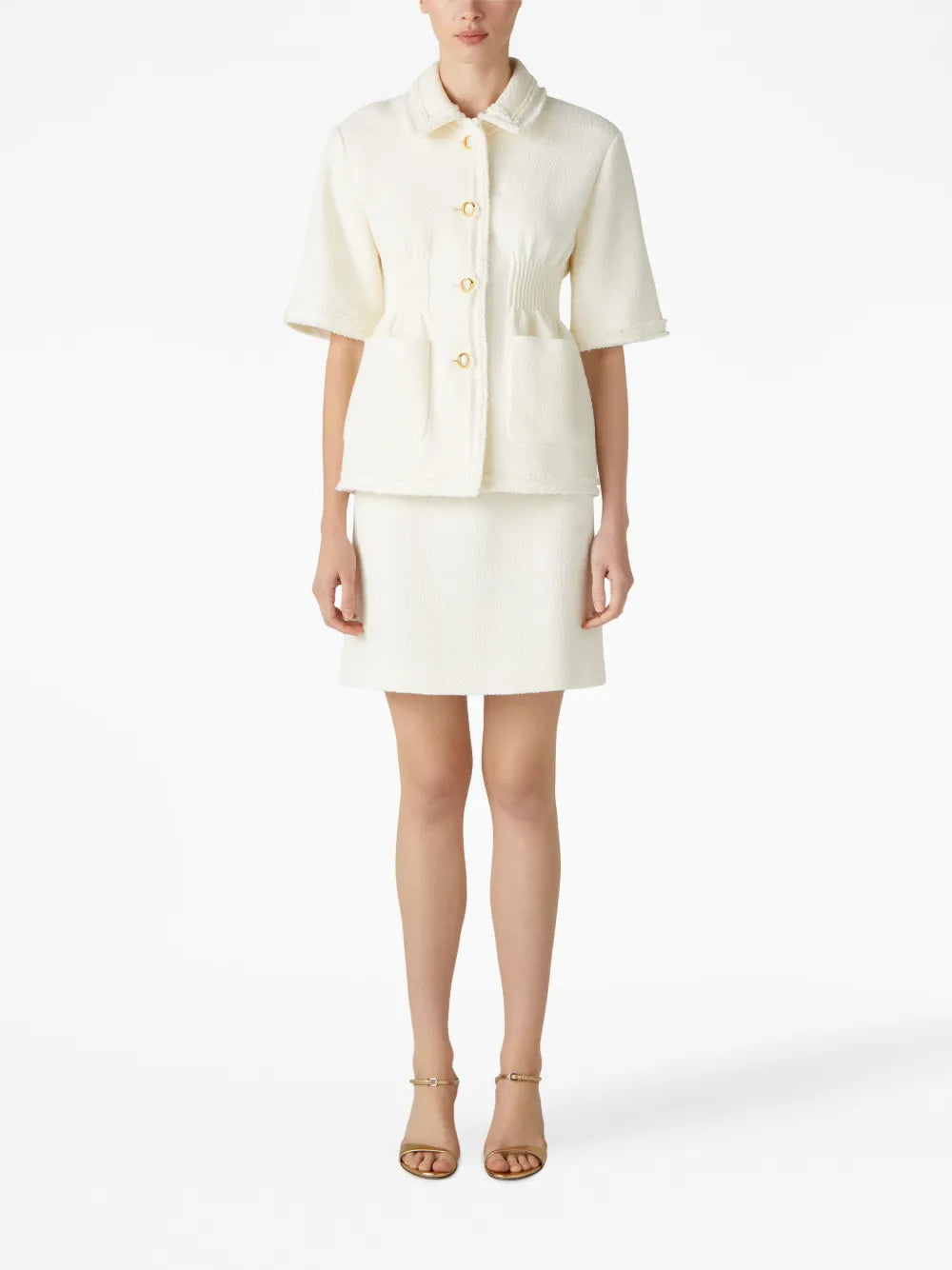 Textured Tweed Skirt