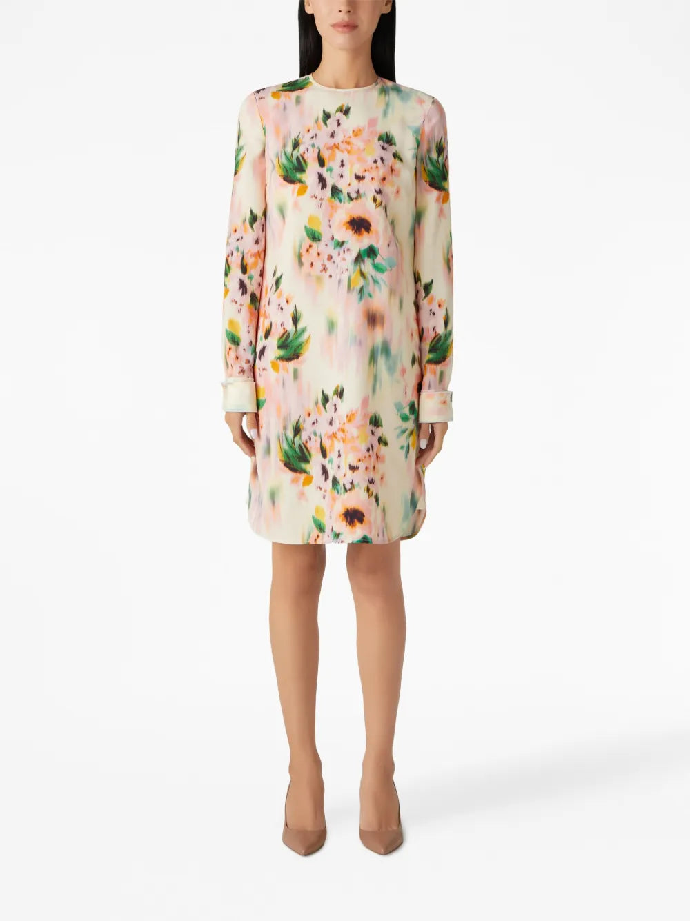 Floral-Print Mini Dress