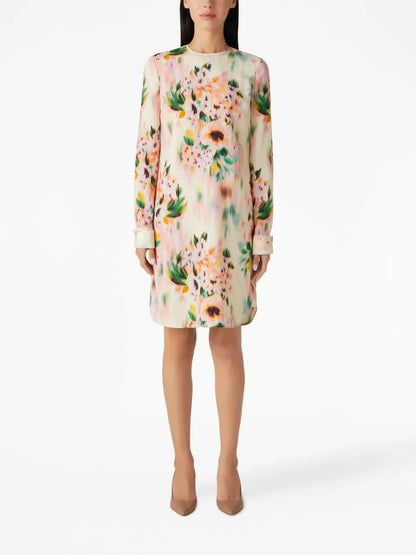 Floral-Print Mini Dress