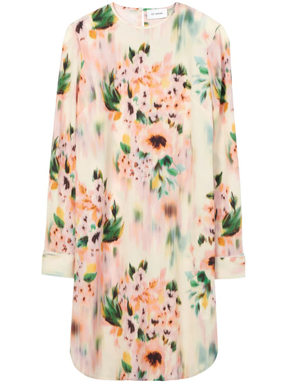 Floral-Print Mini Dress