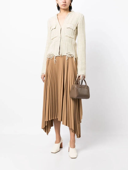 Cropped Button-Up Cardigan