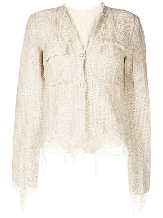 Cropped Button-Up Cardigan