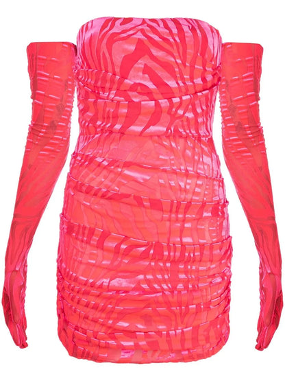 Colter Ruched Devoré Minidress