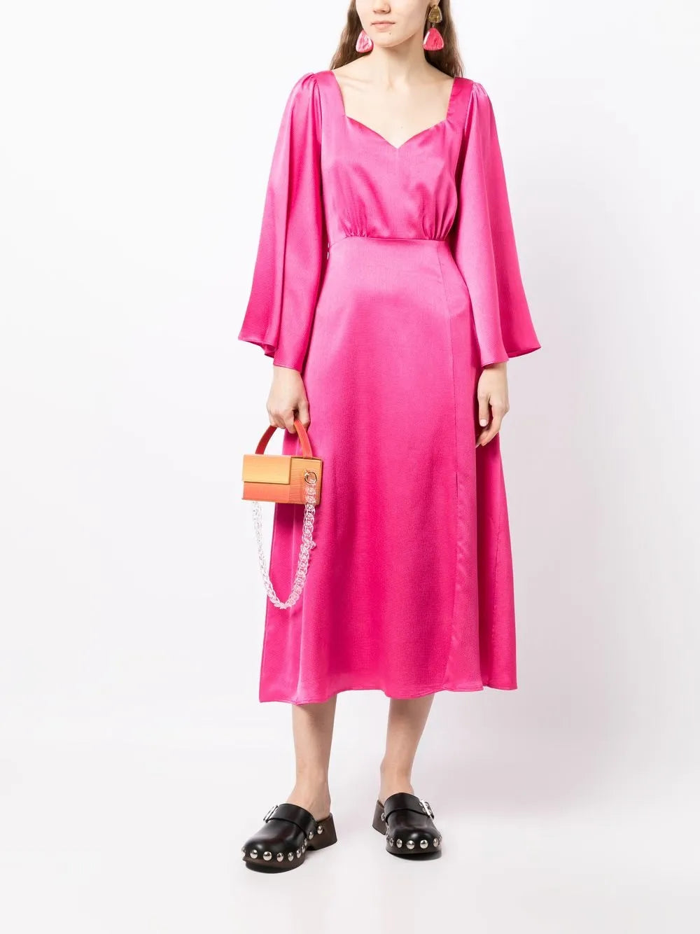 Raphaela Flare-Sleeve Dress