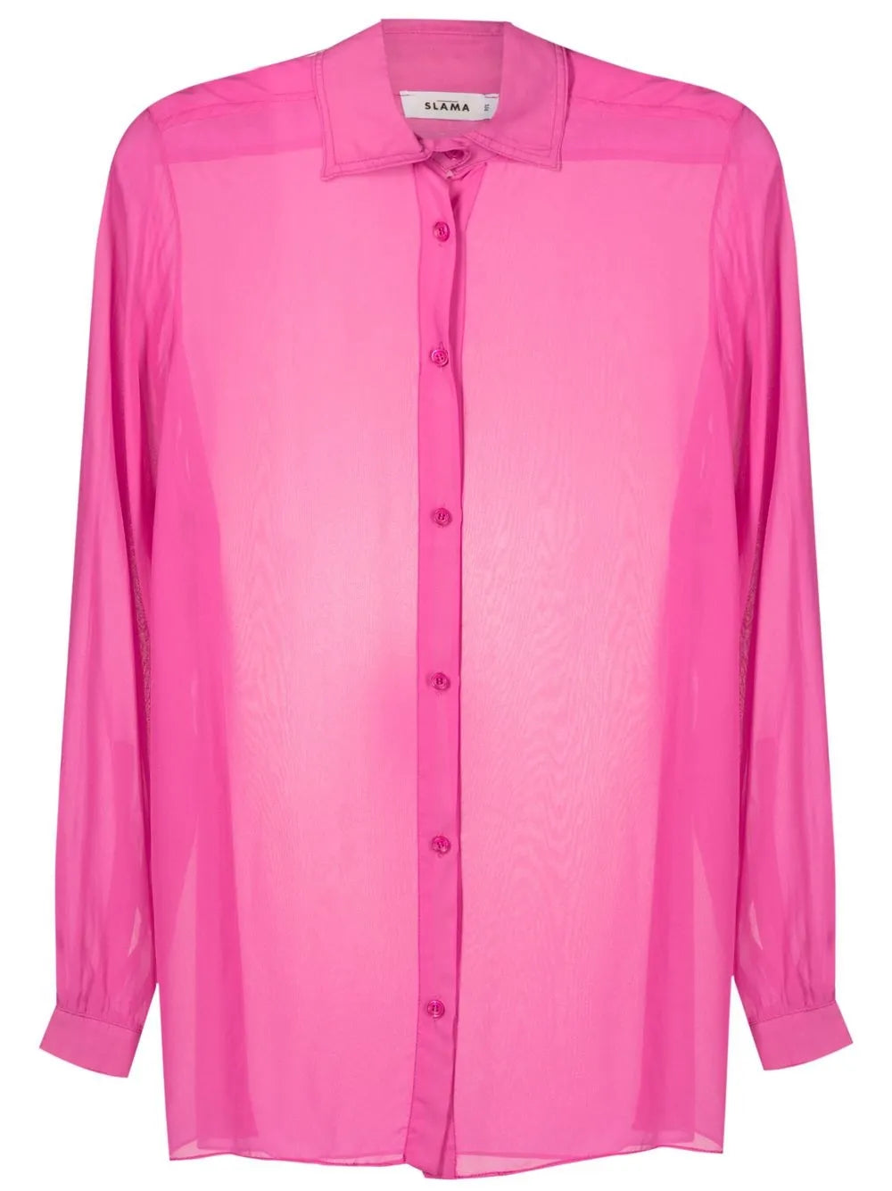Long-Sleeved Sheer Shirt