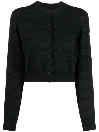 Long-Sleeve Cropped Cardigan