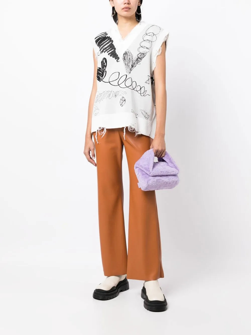 Printed Sleeveless Vest