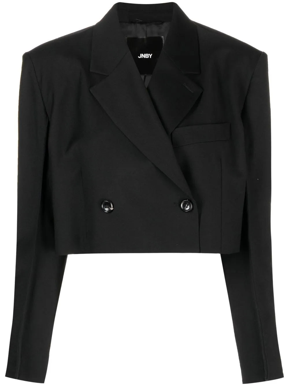 Cropped.Double-Breasted Blazer