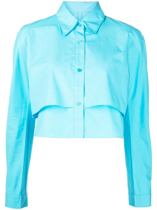 Double-Layer Cropped Shirt