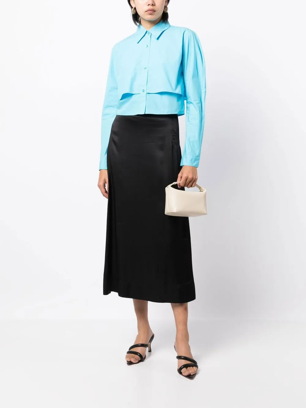 Double-Layer Cropped Shirt