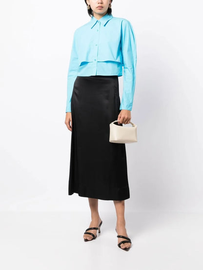 Double-Layer Cropped Shirt