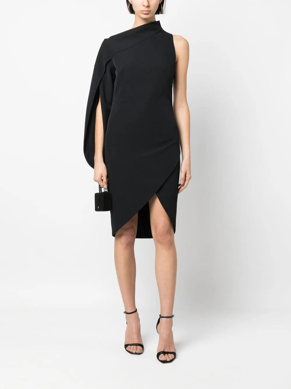 One-Shoulder Cross-Over Dress