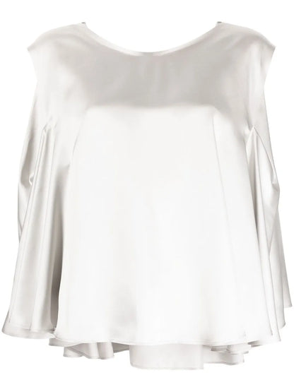 Pleat-Detail Sleeveless Top