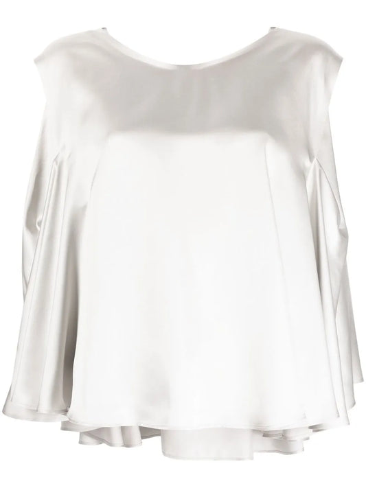 Pleat-Detail Sleeveless Top