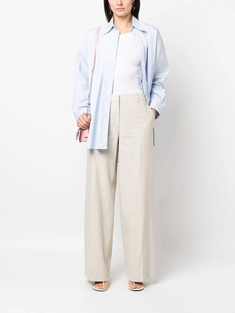 Knitted Wide-Leg Trousers