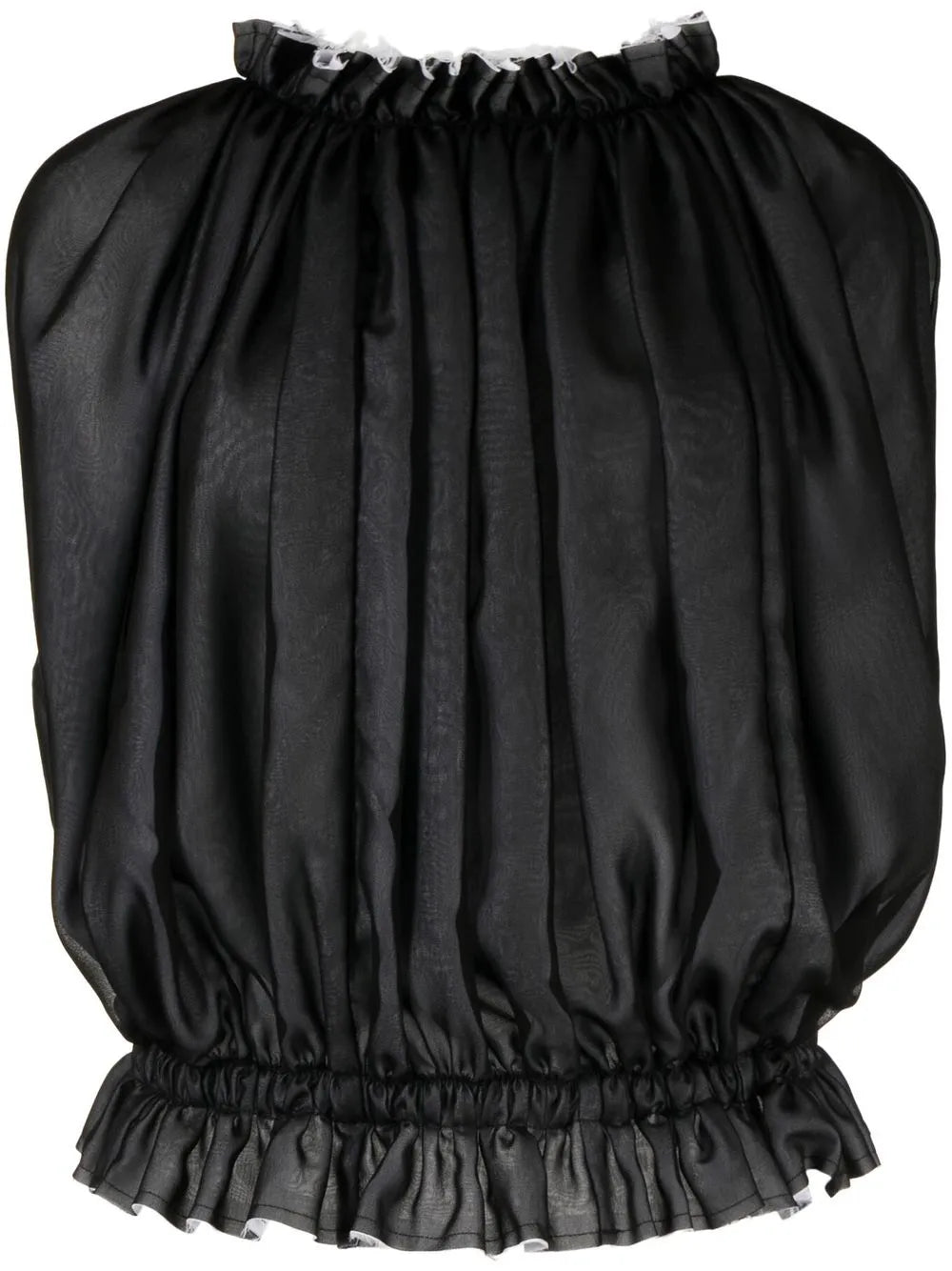 Sleeveless Ruffle Top