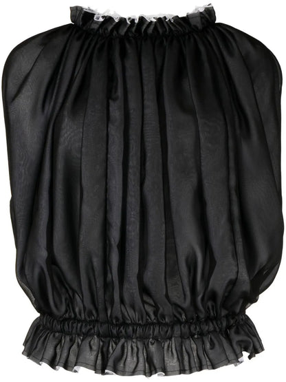 Sleeveless Ruffle Top