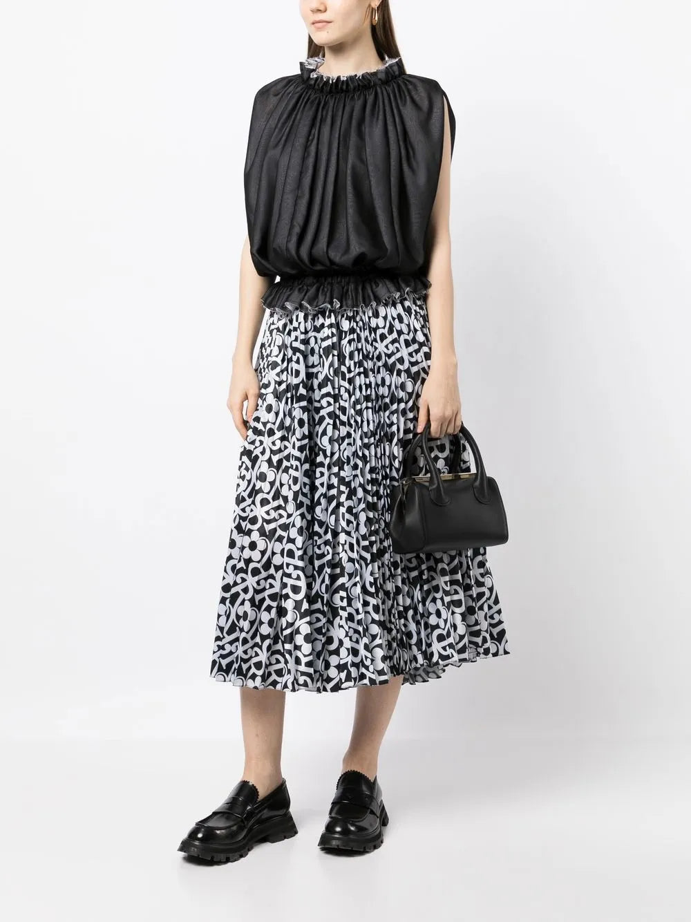 Sleeveless Ruffle Top