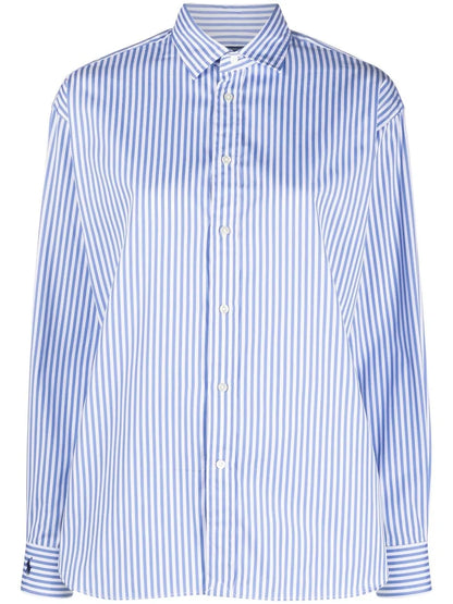 Stripe-Print Long-Sleeved Shirt