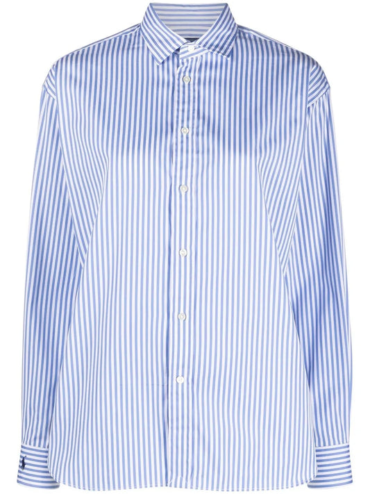 Stripe-Print Long-Sleeved Shirt