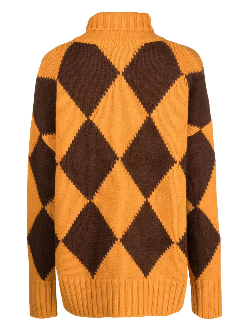 Argyle Roll-Neck Jumper