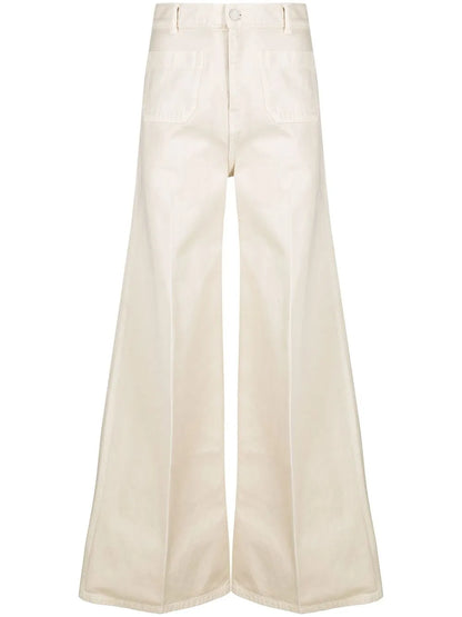 Wide-Leg Denim Jeans