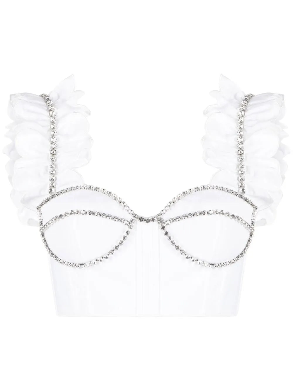 Crystal-Embellished Cropped Top