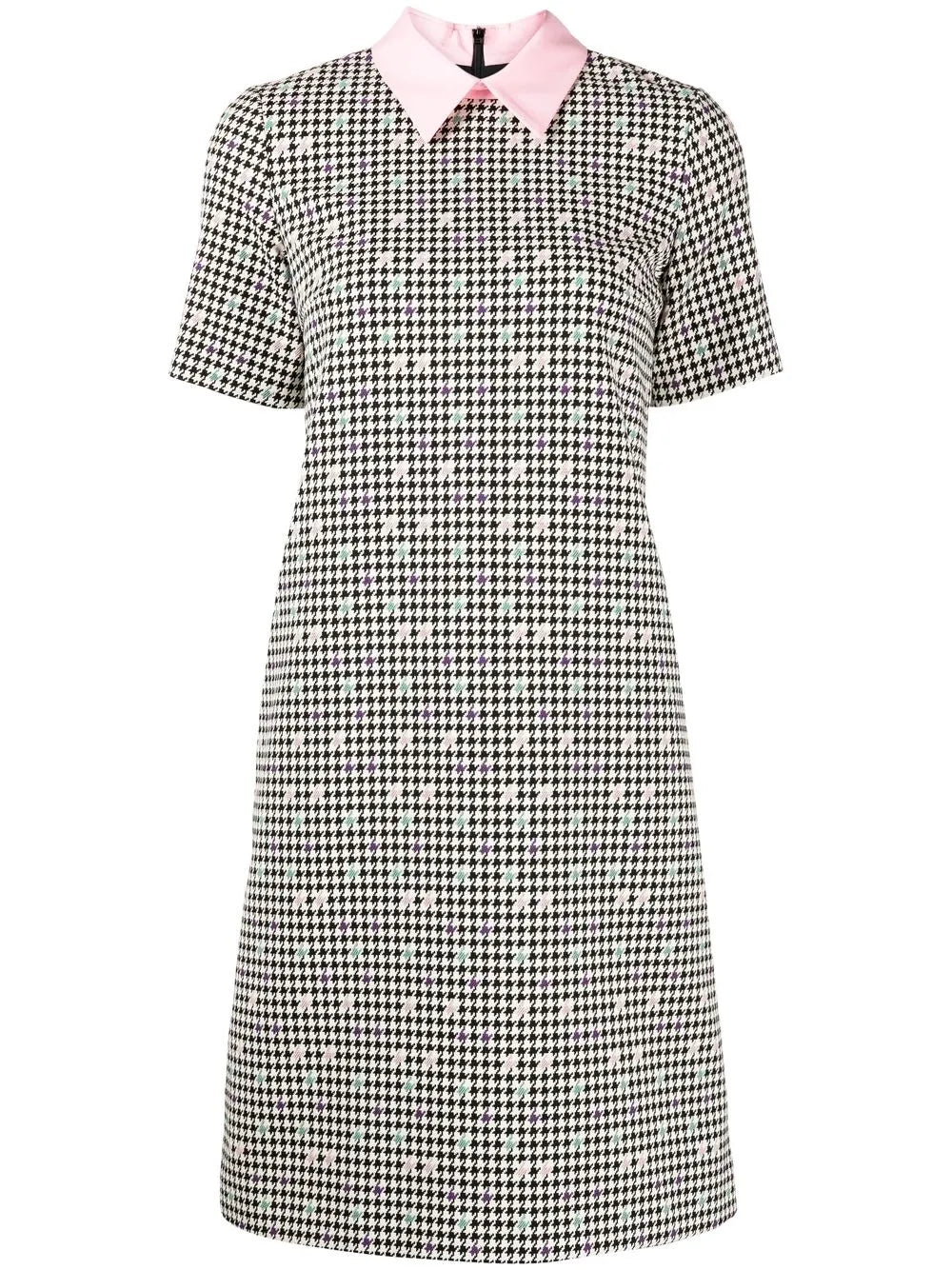 Pid De Coq Jacquard Shirt Dress
