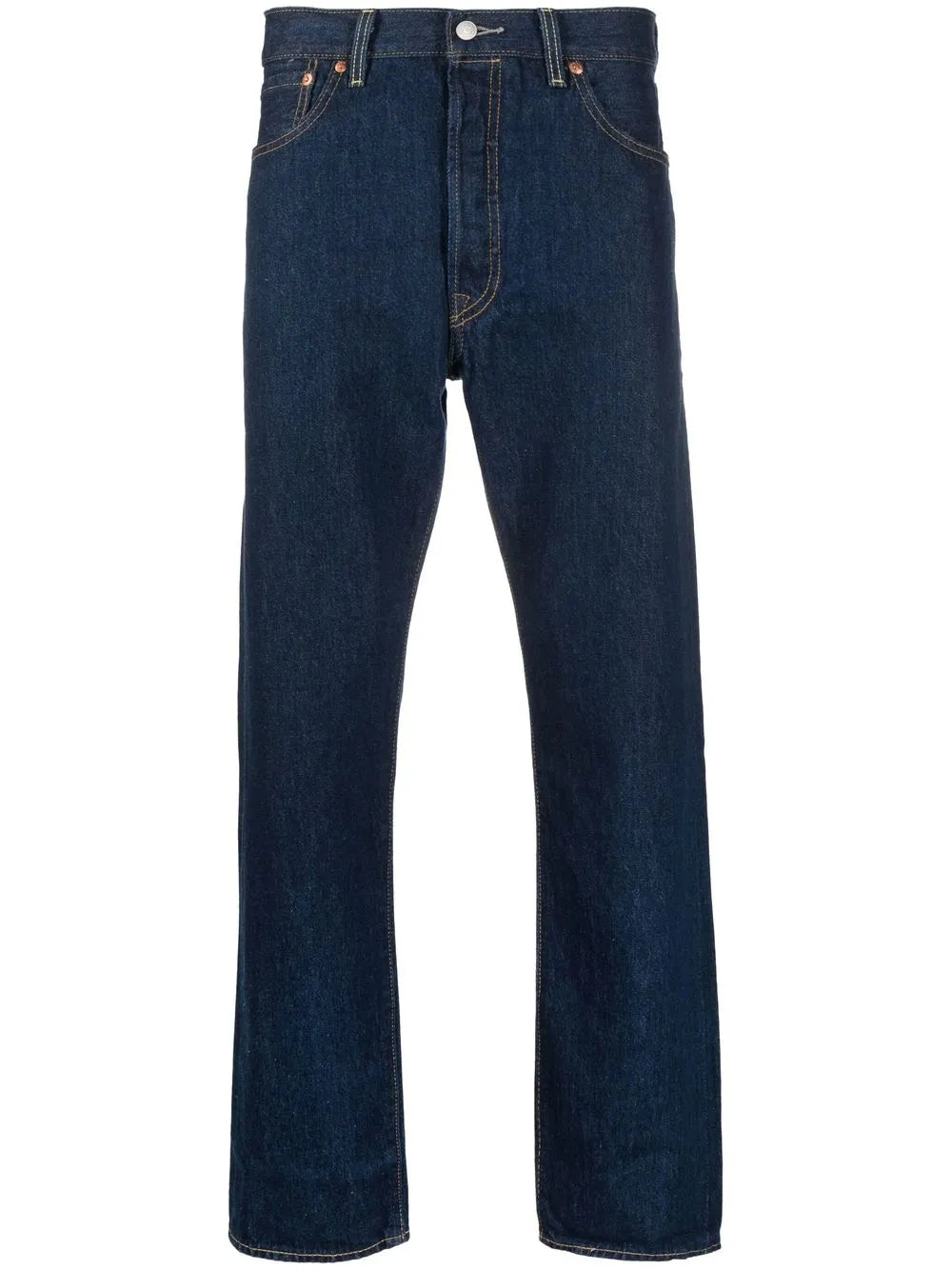 Dark Wash Straight-Leg Jeans