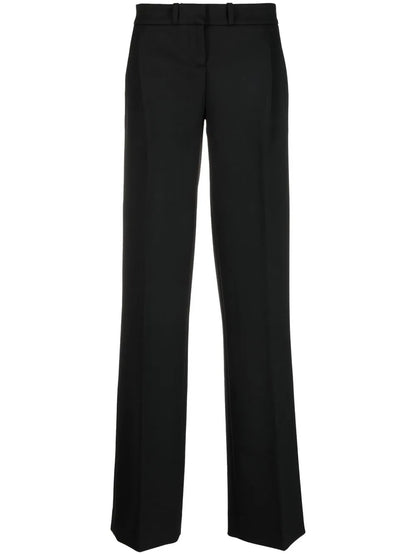 High-Waist Straight-Leg Trousers