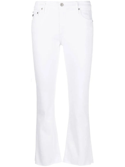 Mid-Rise Cropped Denim Jeans