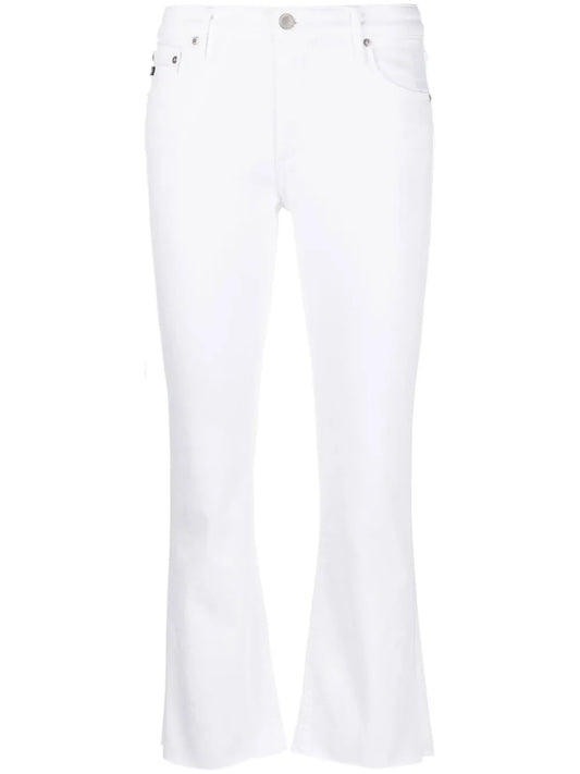 Mid-Rise Cropped Denim Jeans