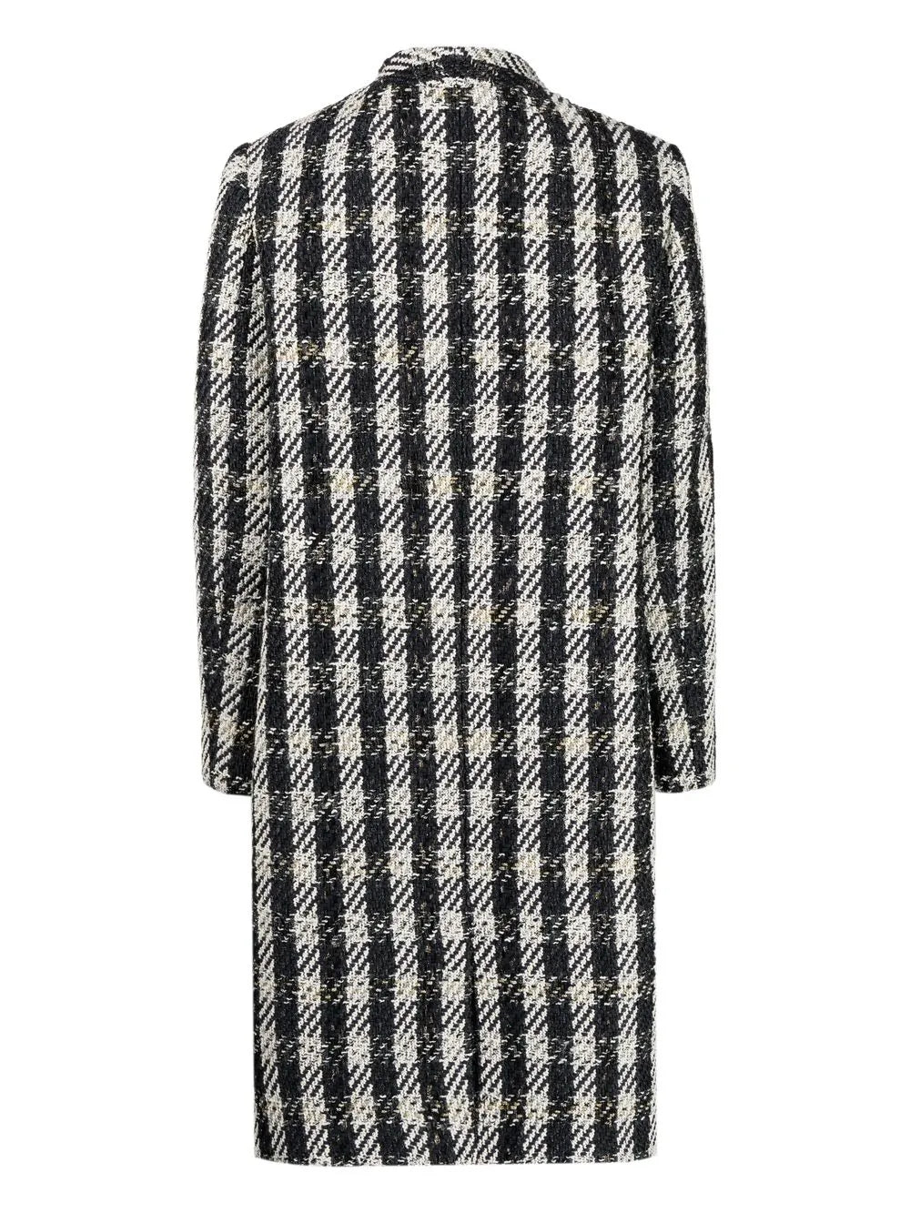 Button-Fastening Woven Coat