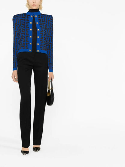 Monogram Jacquard Cropped Jacket