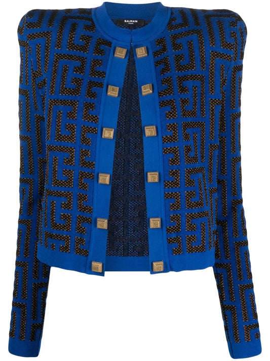Monogram Jacquard Cropped Jacket