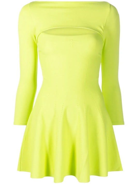Cut-Out Flared Mini Dress