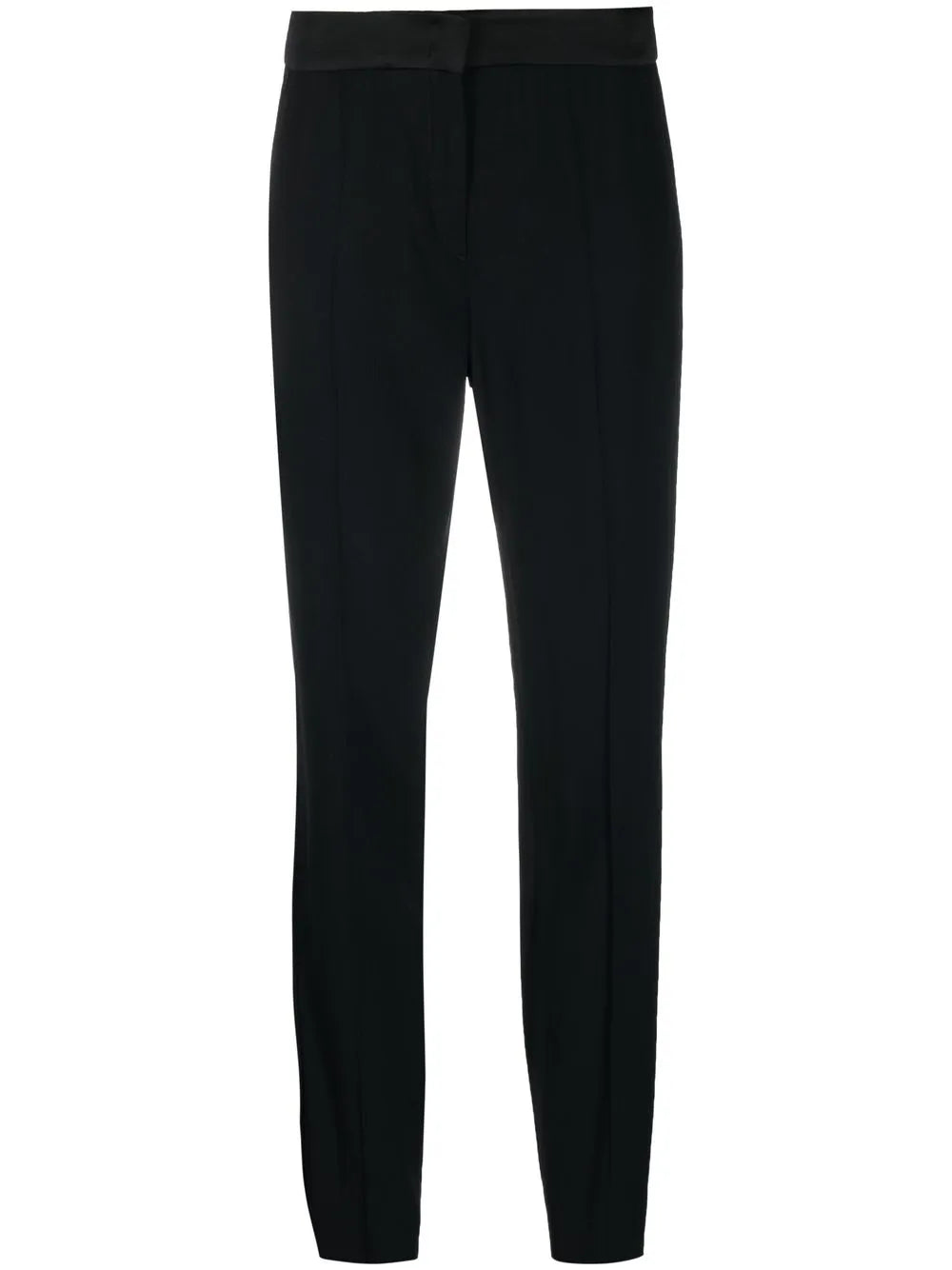 High-Waisted Slim-Cut Trousers