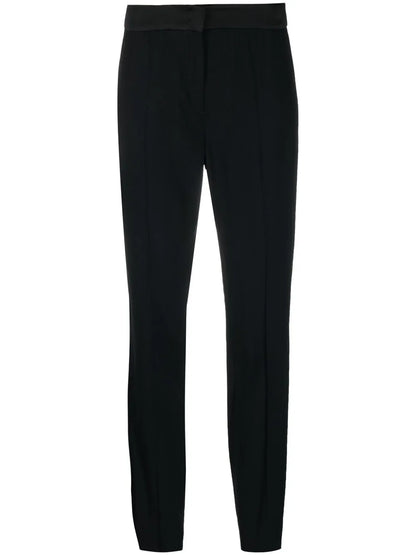 High-Waisted Slim-Cut Trousers
