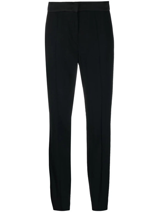 High-Waisted Slim-Cut Trousers