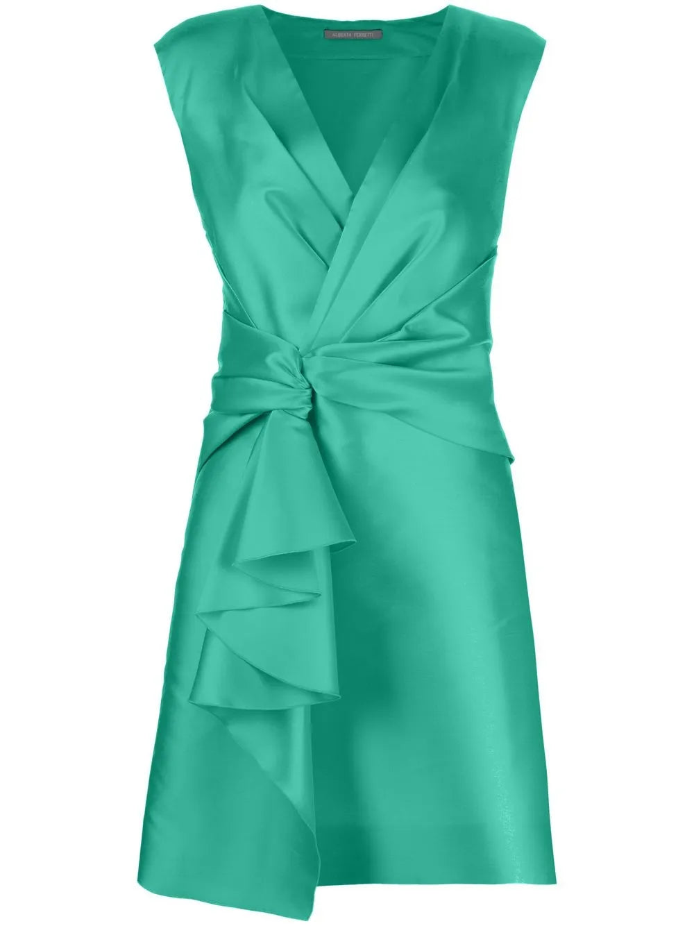 Sleeveless Pinched-Waist Dress