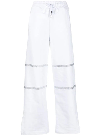 Rhinestone-Embellished Trousers