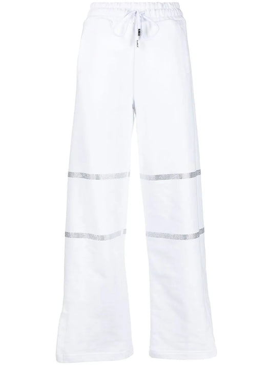 Rhinestone-Embellished Trousers