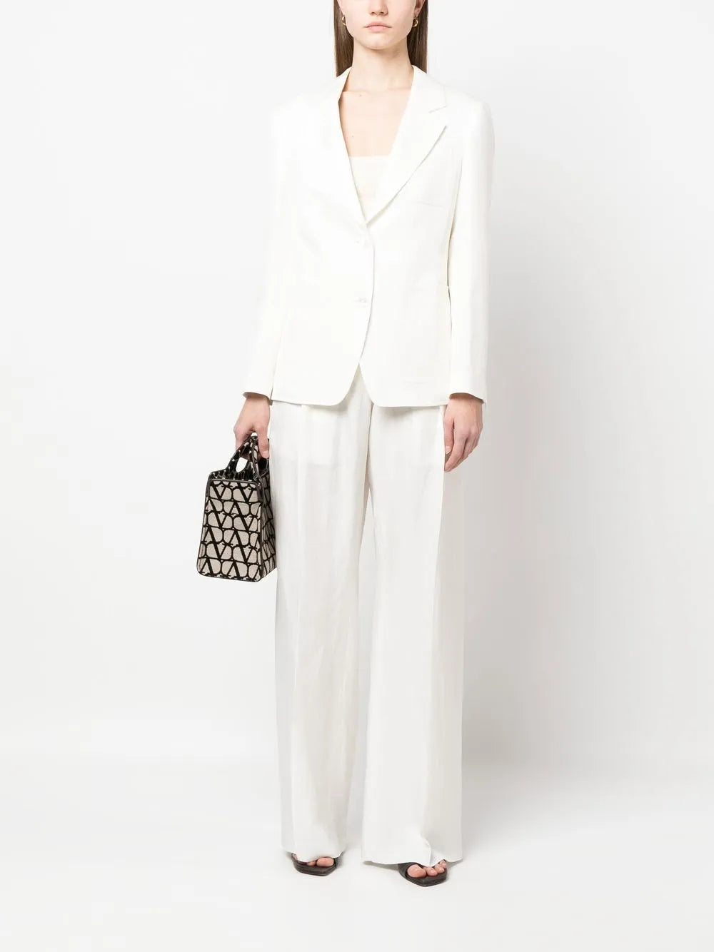 Single-Breasted Silk-Blend Blazer