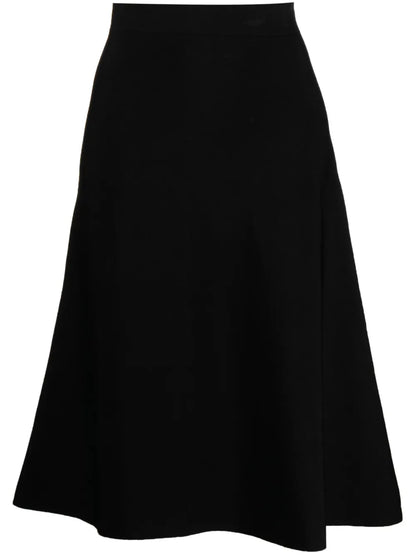 A-Line Asymmetric Midi Skirt