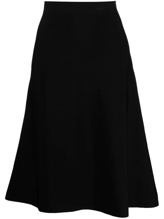 A-Line Asymmetric Midi Skirt