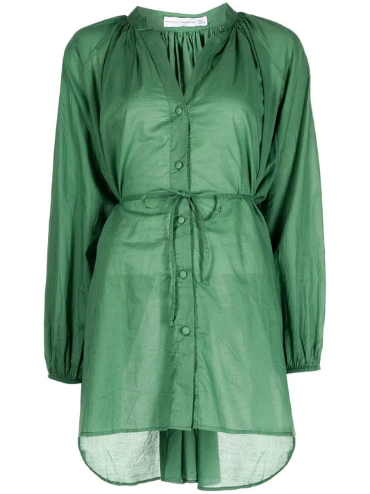 Lucita Button-Front Mini Dress