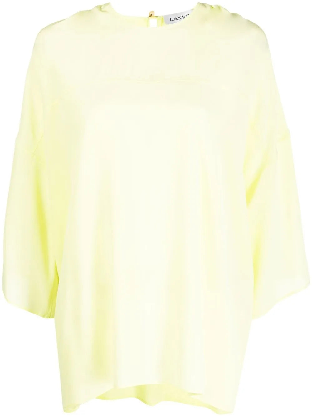 Draped Silk Blouse