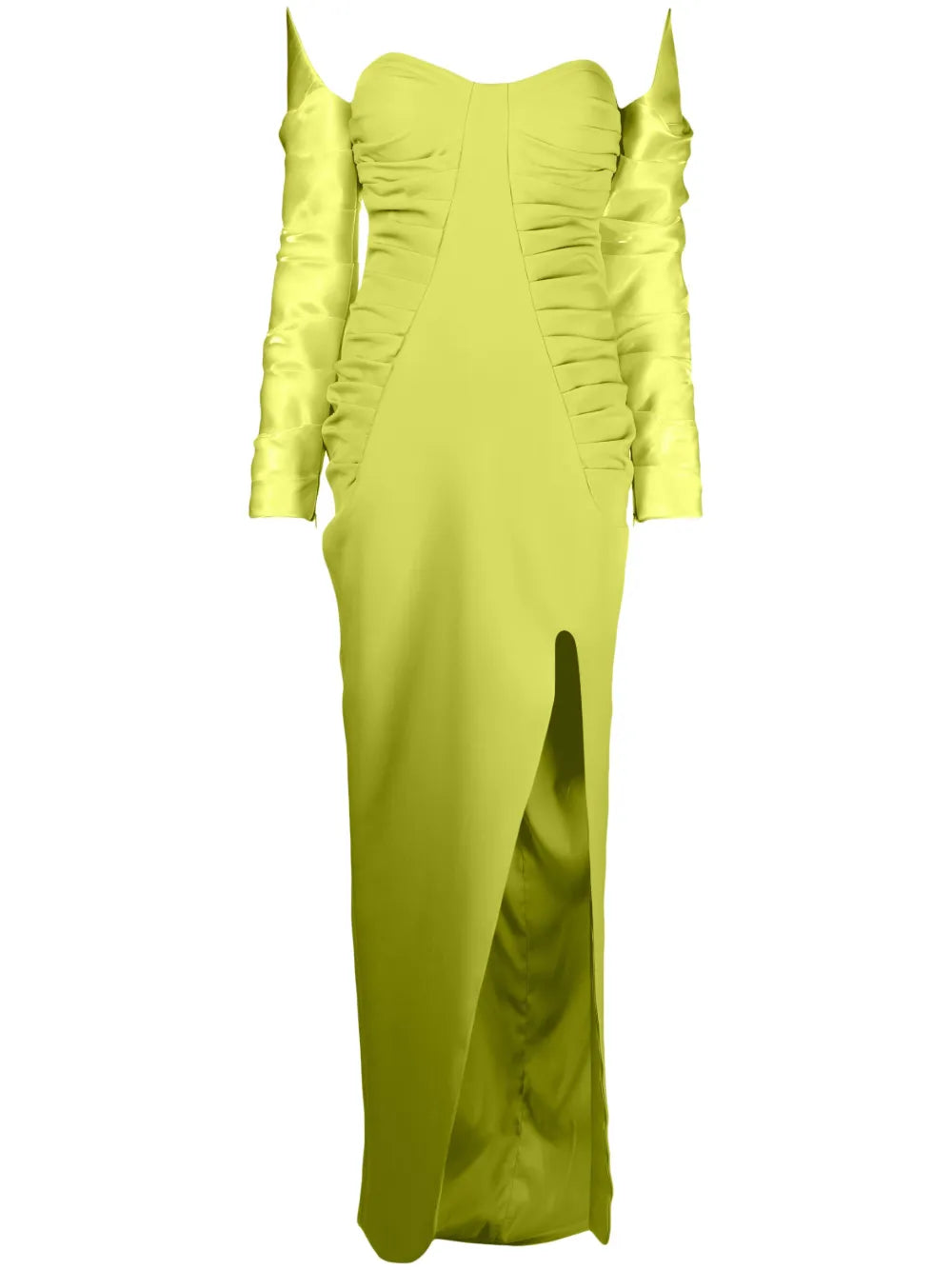 Off-Shoulder Ruched Gown
