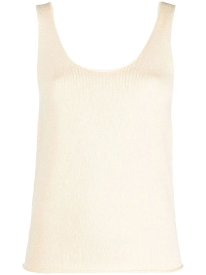 Scoop Neck Knitted Vest Top